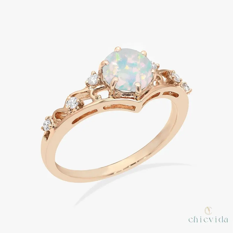 Diadem Opal Ring