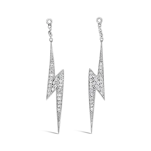 Diamond Lightning Bolt Earring Enhancers