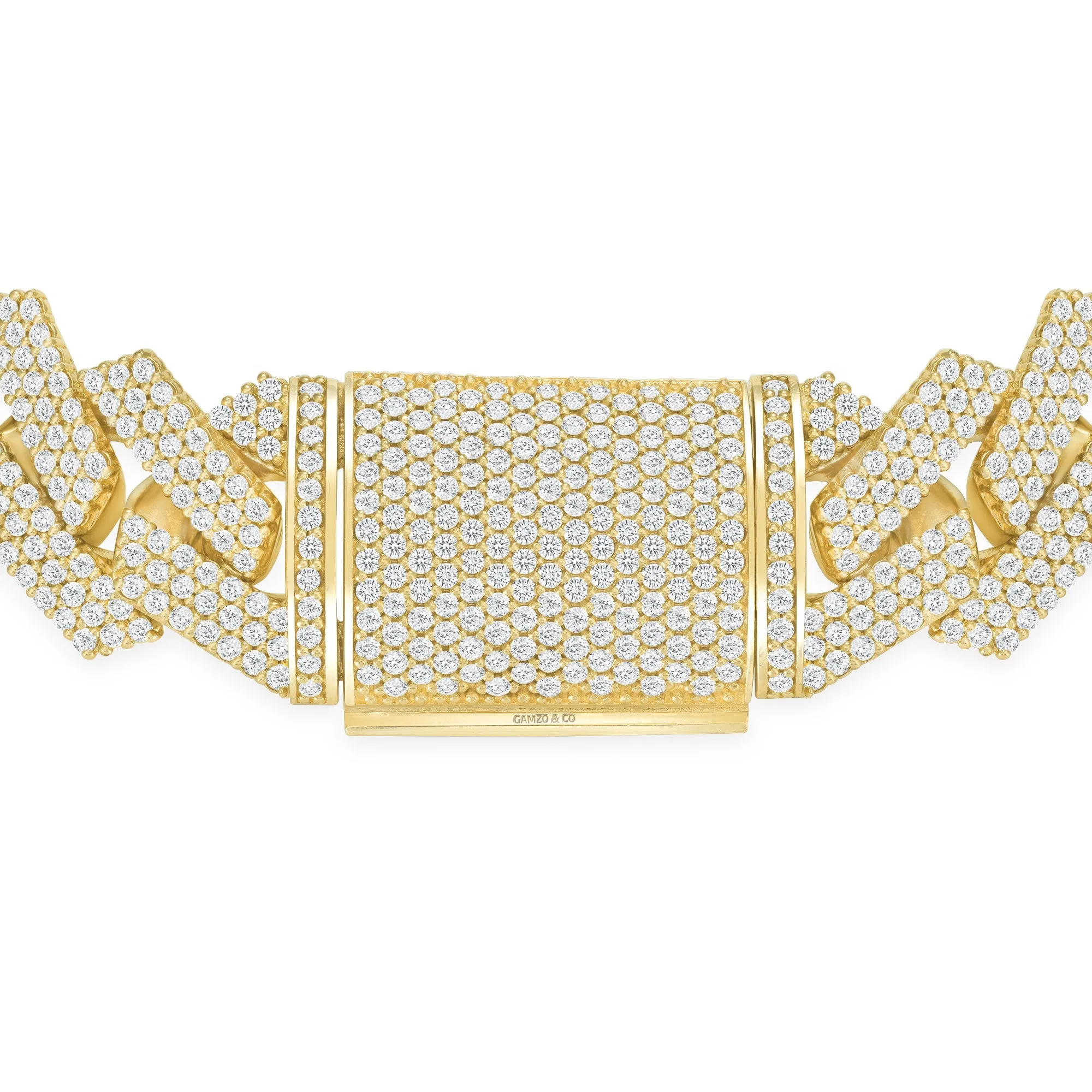 Diamond Miami Cuban Necklace - 14k Gold 15mm