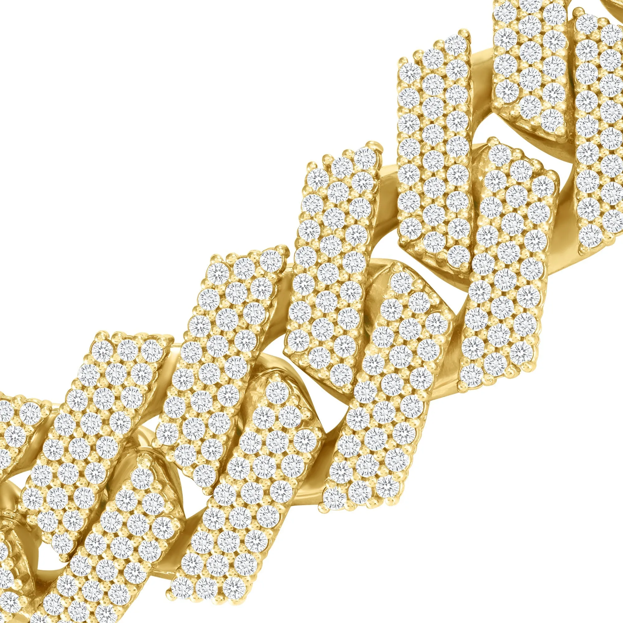 Diamond Miami Cuban Necklace - 14k Gold 15mm