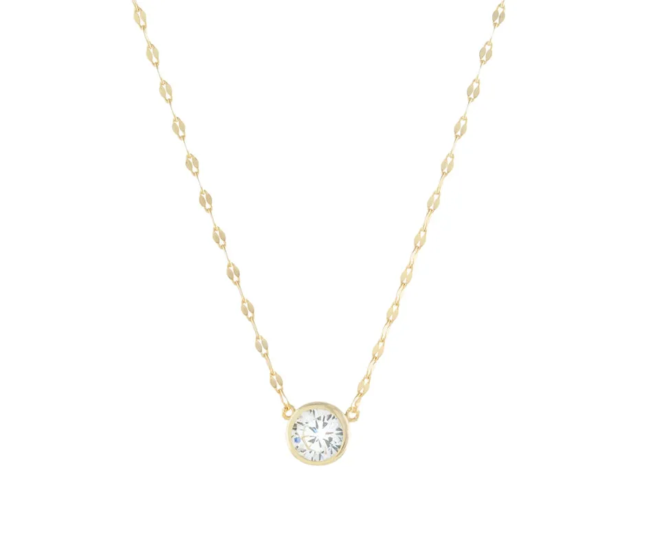 Diamond Stone Necklace
