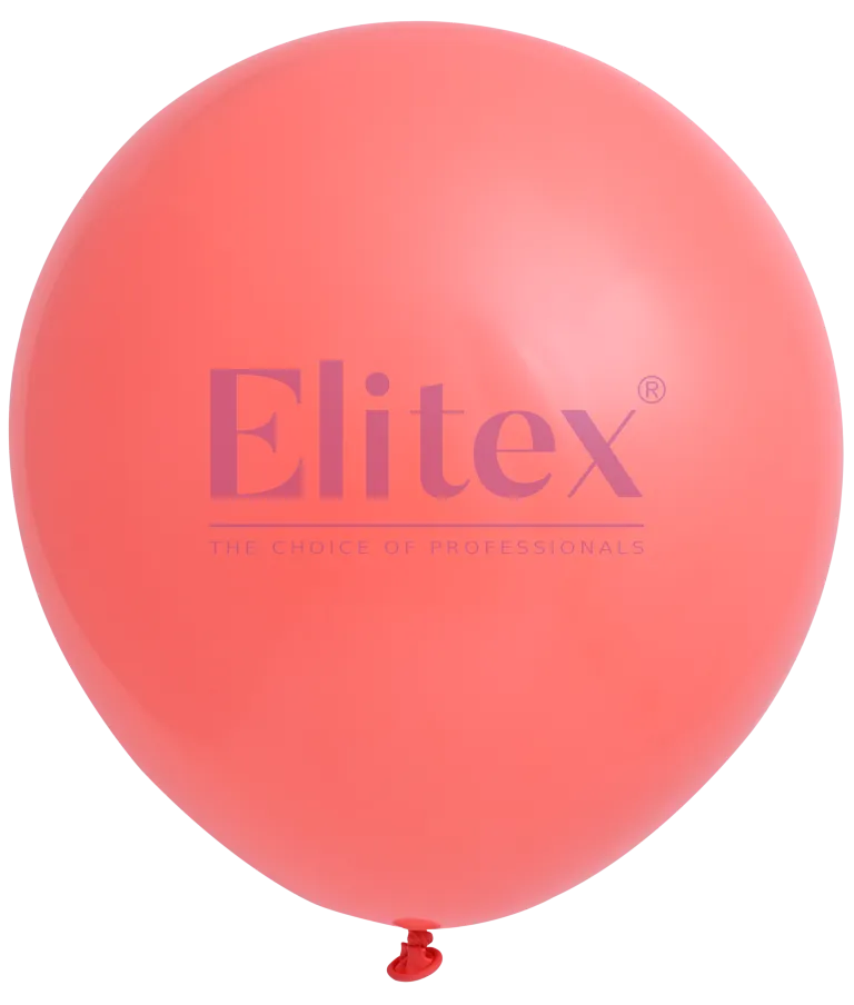 Elitex 12" Pastel Coral Latex Balloon 50ct