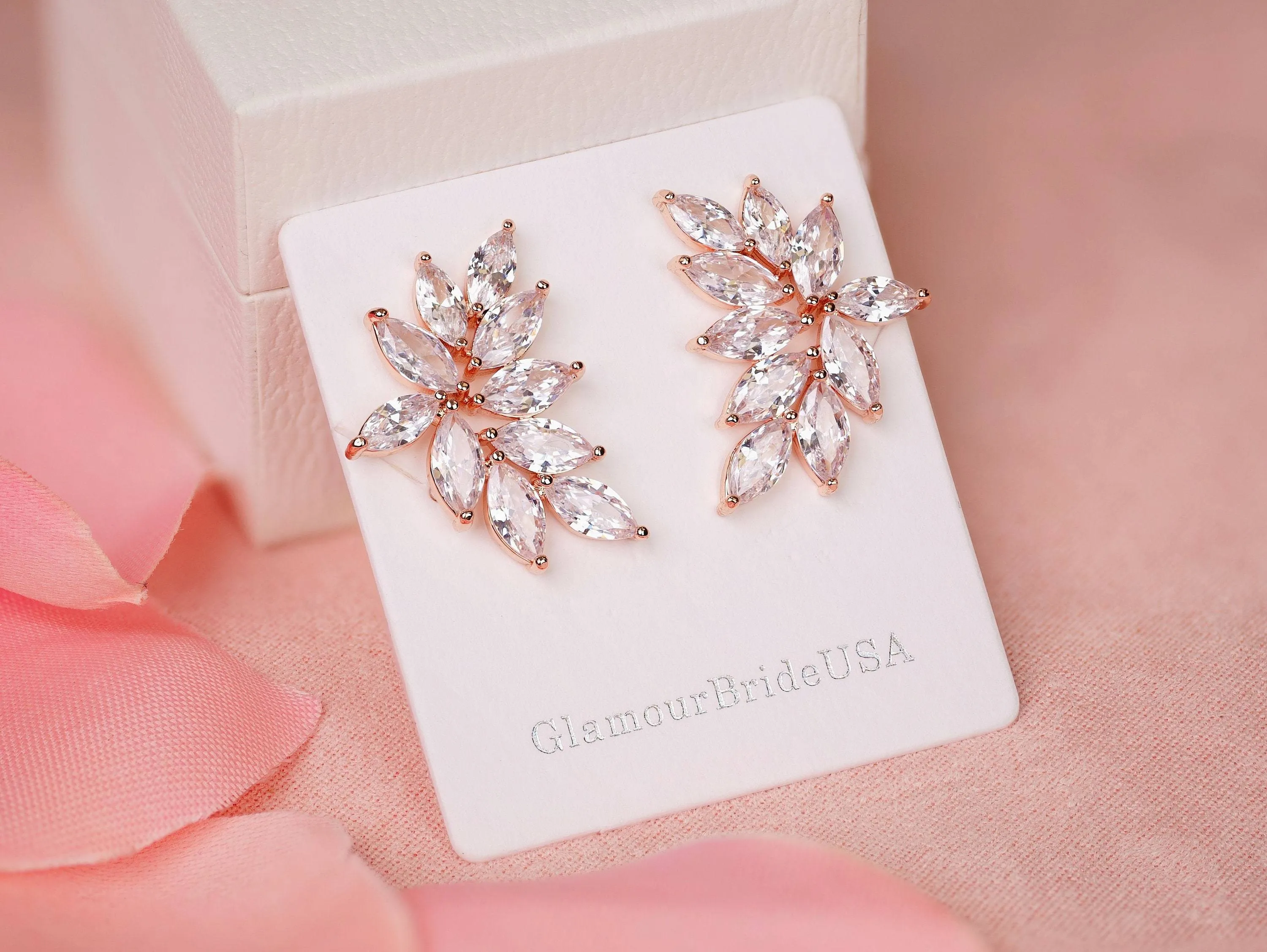 Elizabeth-Crystal Bridal Earrings