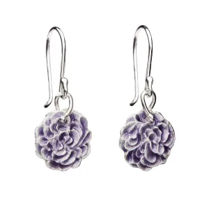 Eudora silver earrings M - Deep Sea