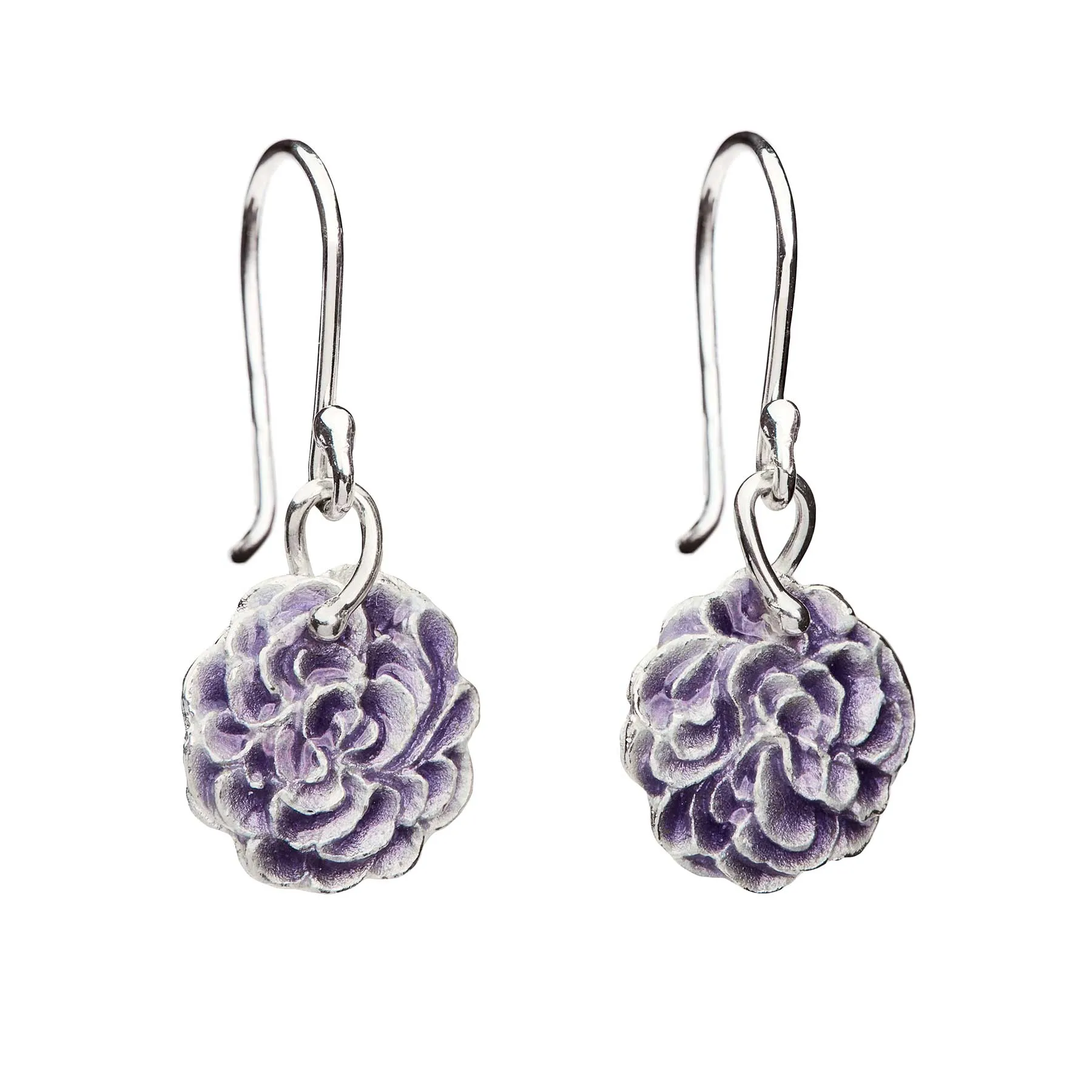 Eudora silver earrings M - Deep Sea