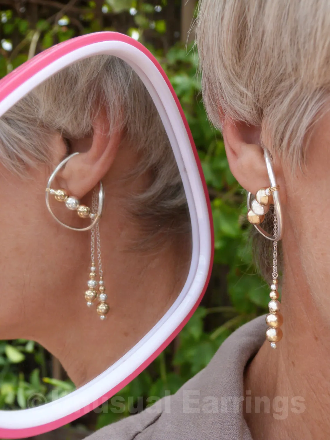 Gilroy - Sterling Silver Mixed metal with dangle