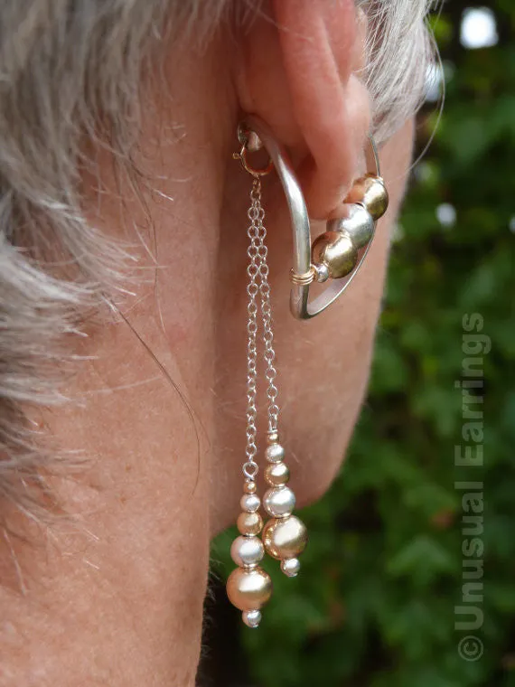 Gilroy - Sterling Silver Mixed metal with dangle