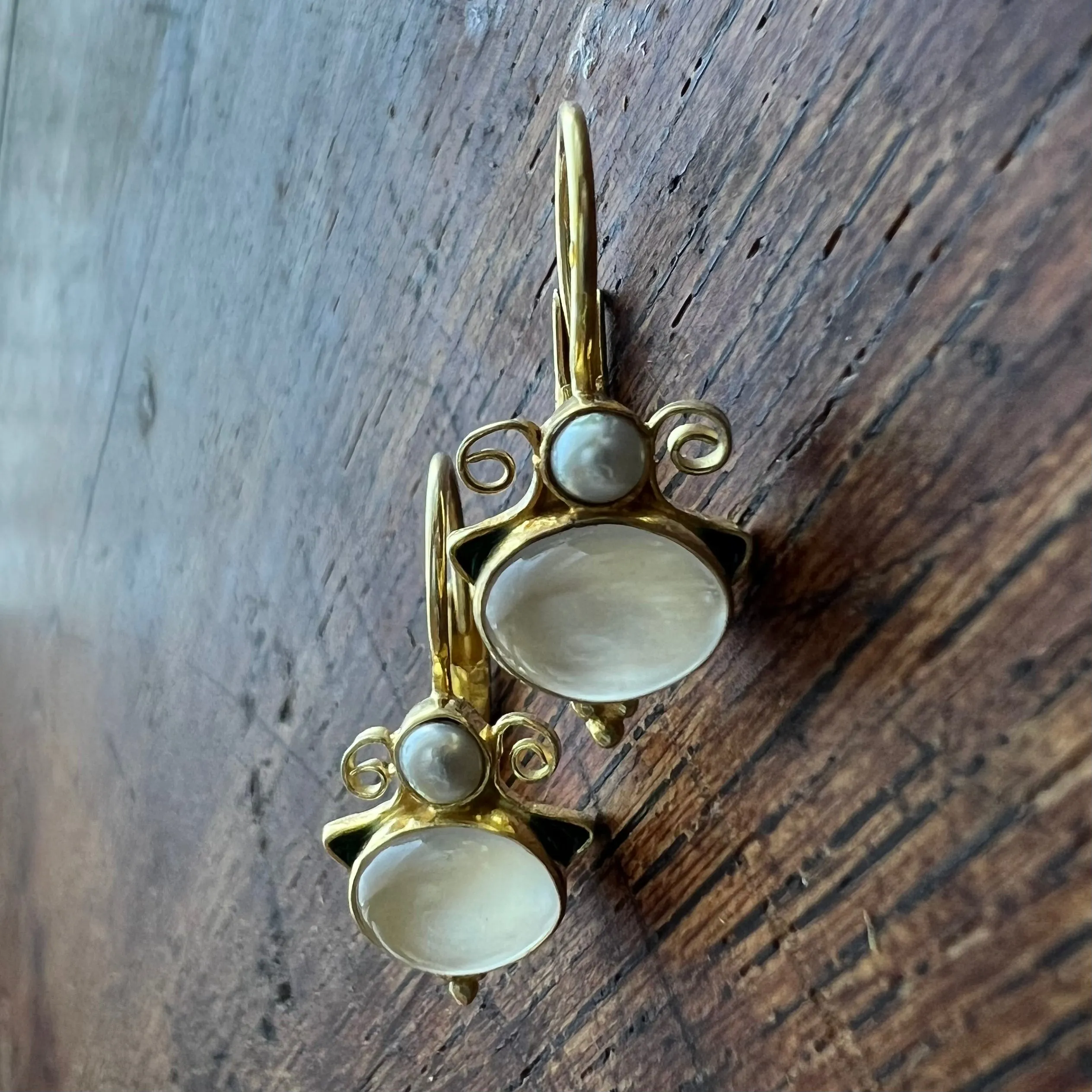 Grand Canal Moonstone Earrings