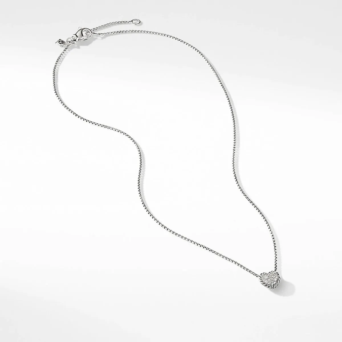 Heart Pendant Necklace with Diamonds