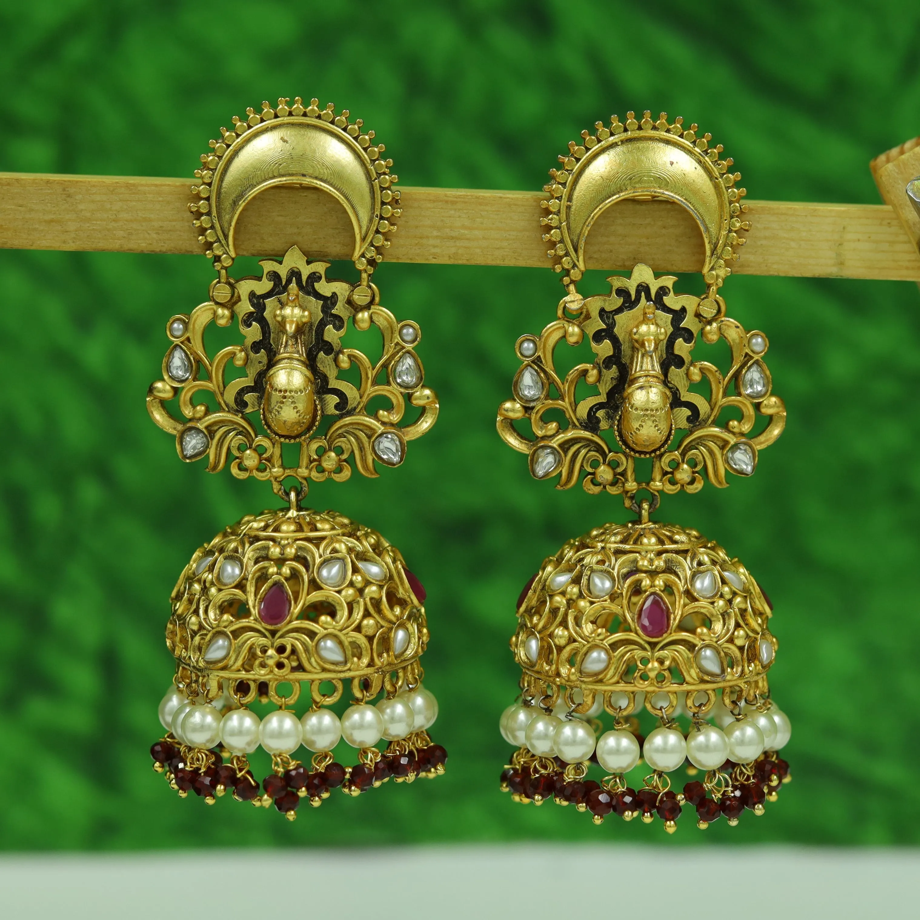 Heavy Gold Look Pendant Set 4504-82