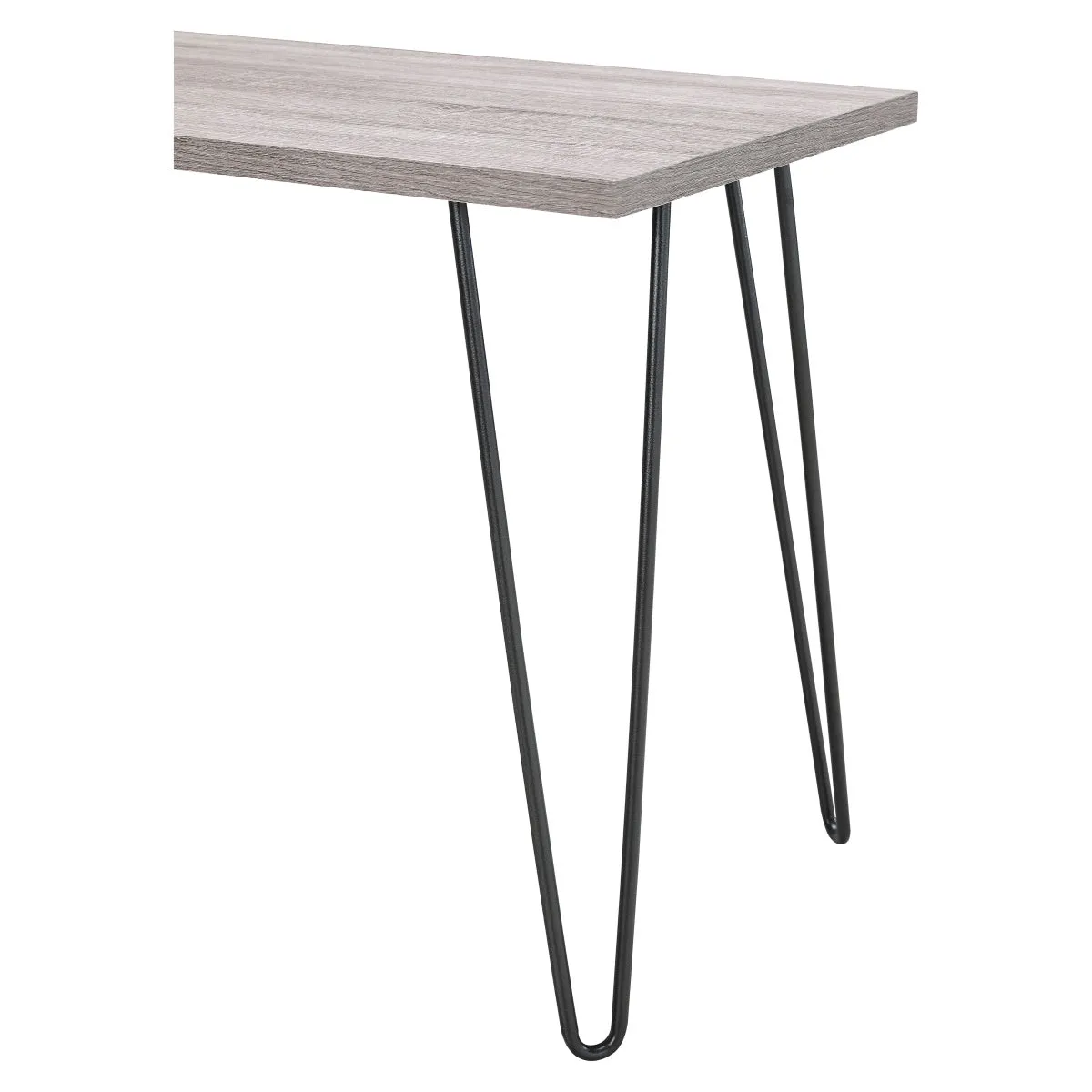 Home Owen Retro Distressed Home Office Desk - Grey Oak | 9851296PCOMUK