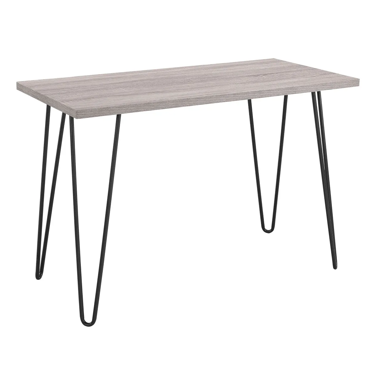 Home Owen Retro Distressed Home Office Desk - Grey Oak | 9851296PCOMUK