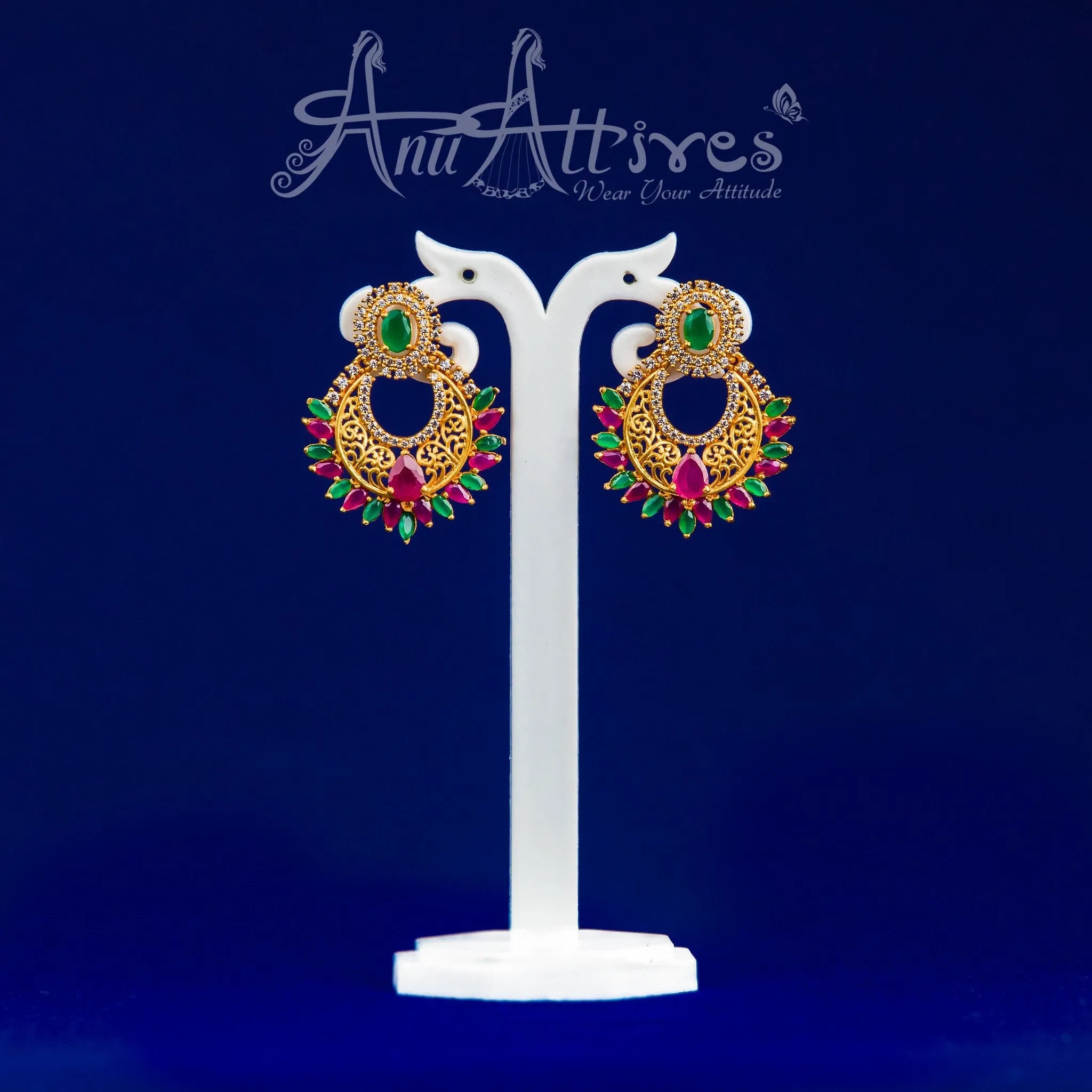 Indian Matt Earrings