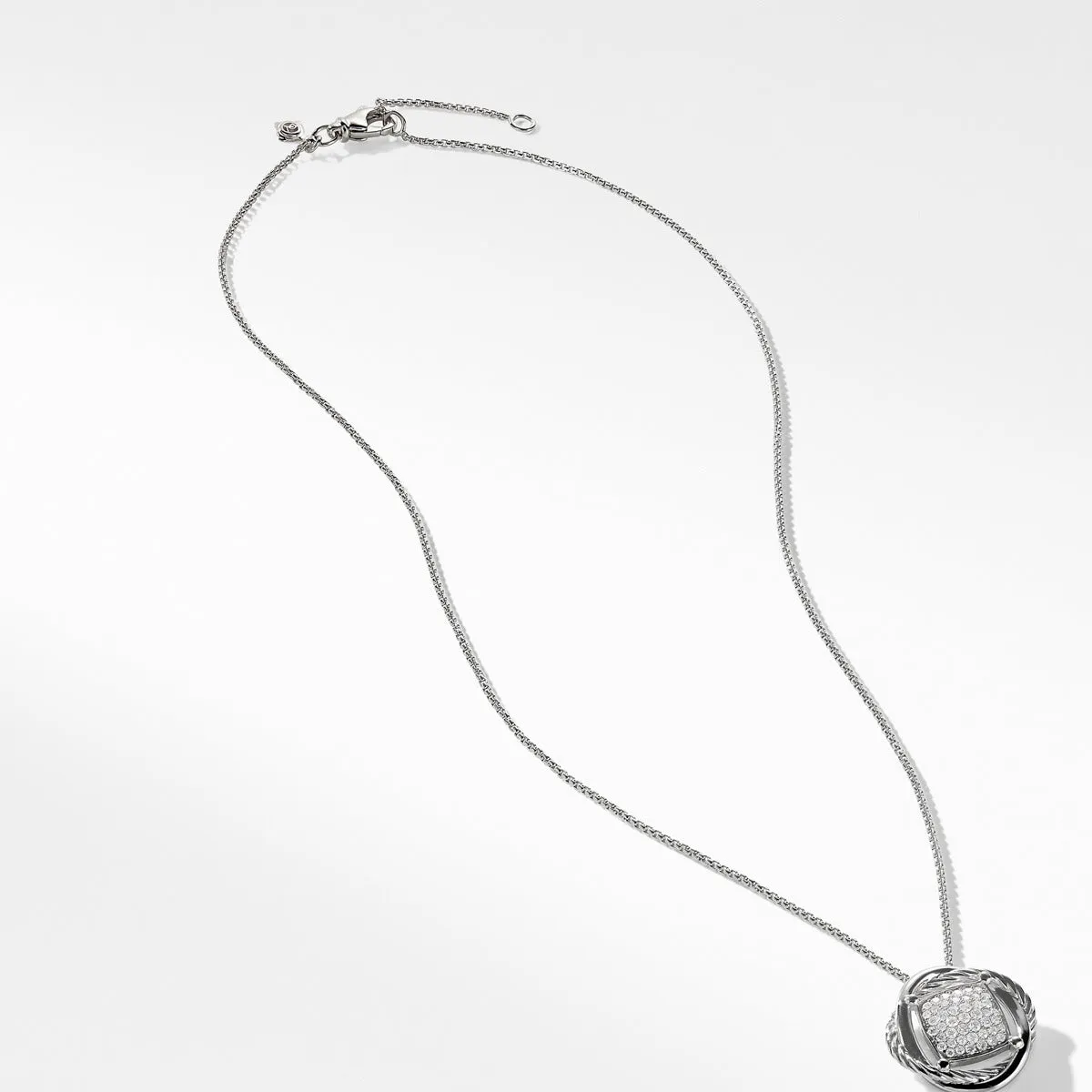 Infinity Small Pendant Necklace with Diamonds