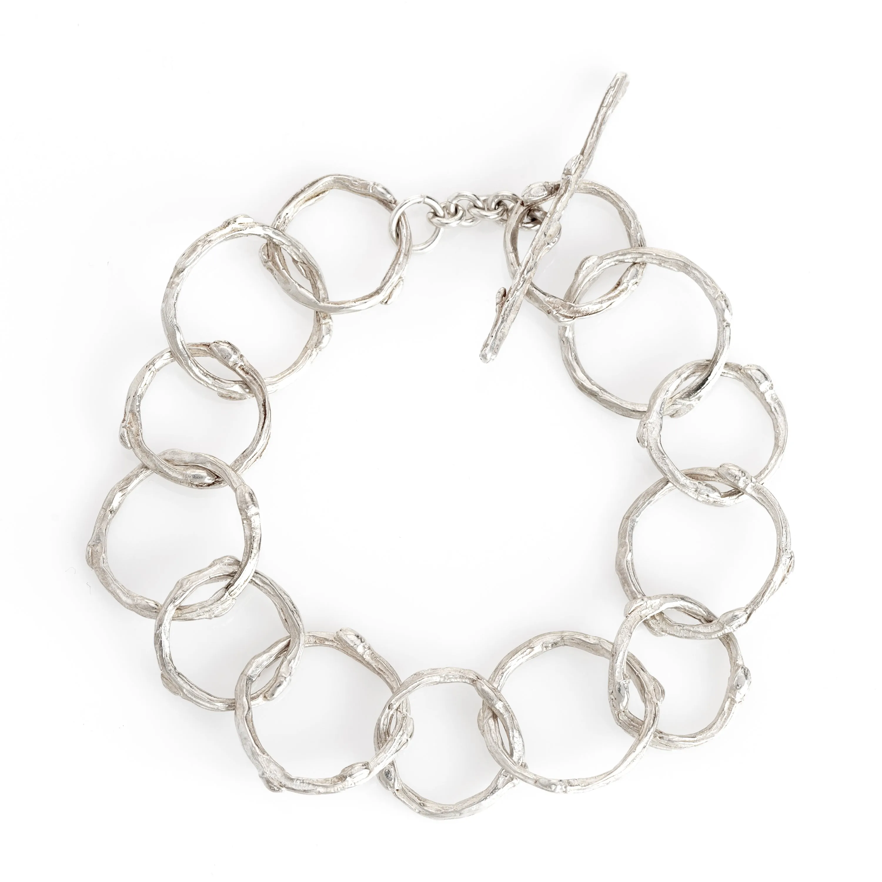 Intertwined flower bud  bracelet