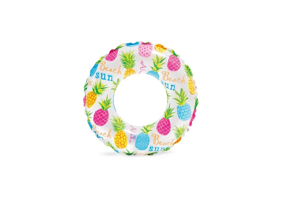 Intex 59241 24 Inch(60cm) Lively Print Swim Rings Assorted Styles