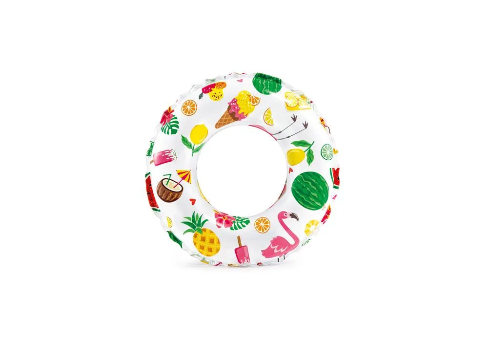 Intex 59241 24 Inch(60cm) Lively Print Swim Rings Assorted Styles