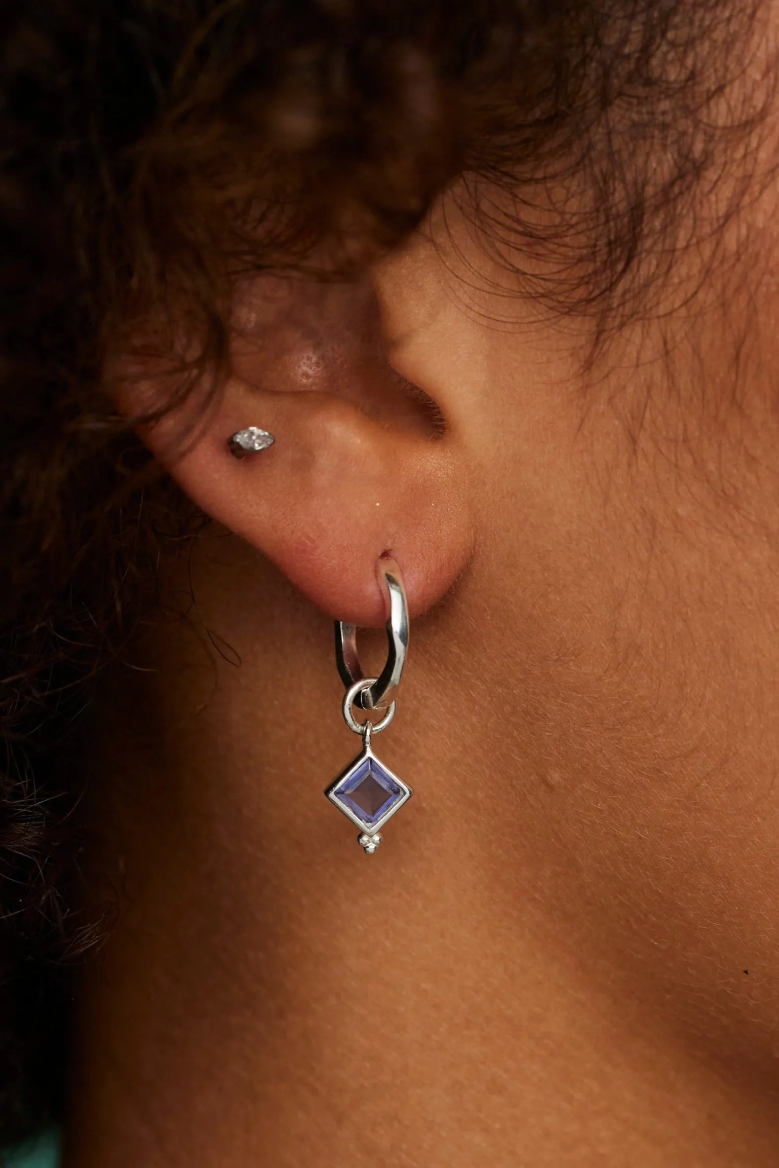 Isla Iolite Silver Charm