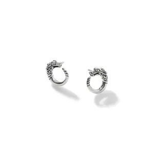 JOHN HARDY STERLING SILVER NAGA STUD EARRINGS