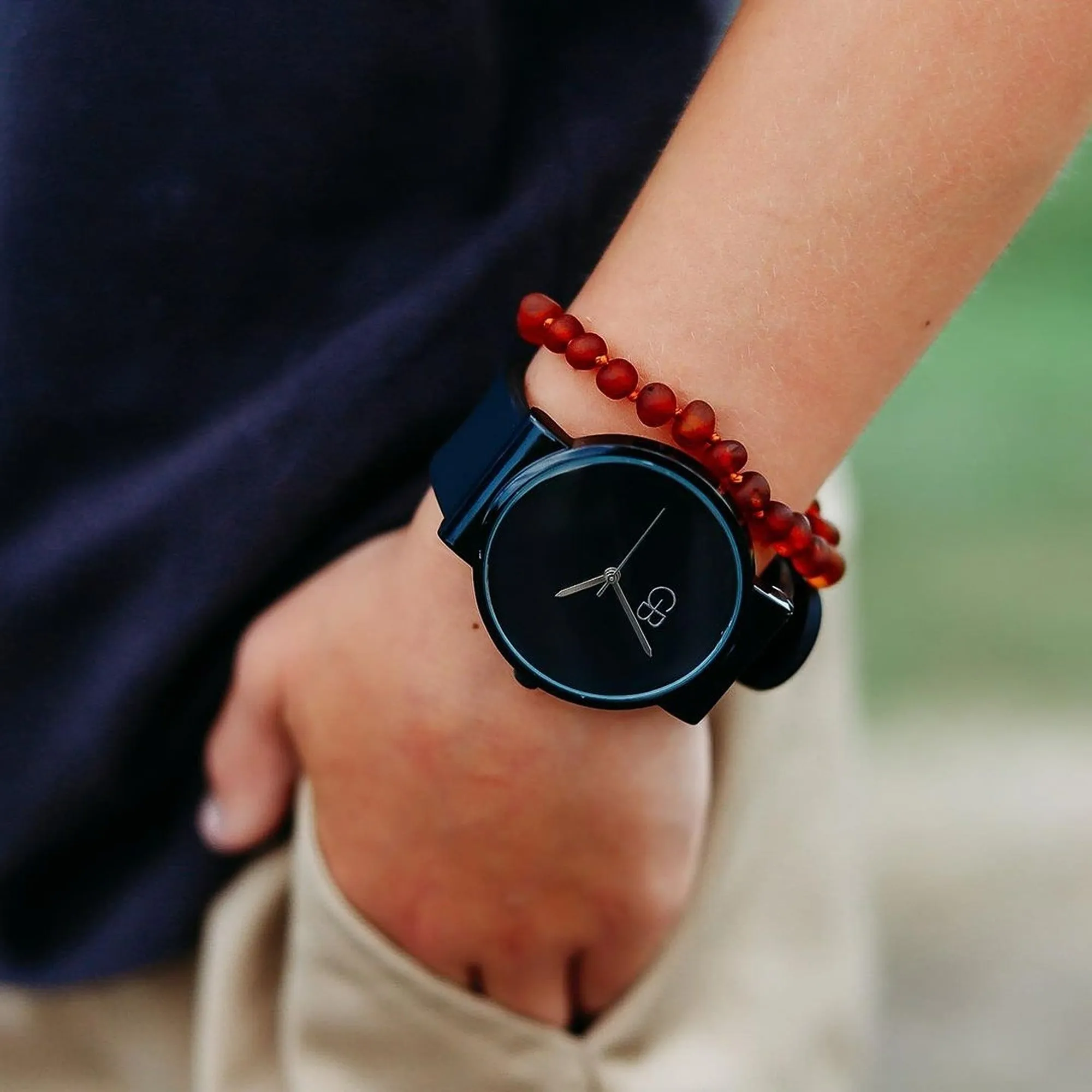 Kids | Raw Cognac Baltic Amber Bracelet