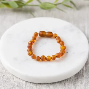 Kids | Raw Cognac Baltic Amber Bracelet
