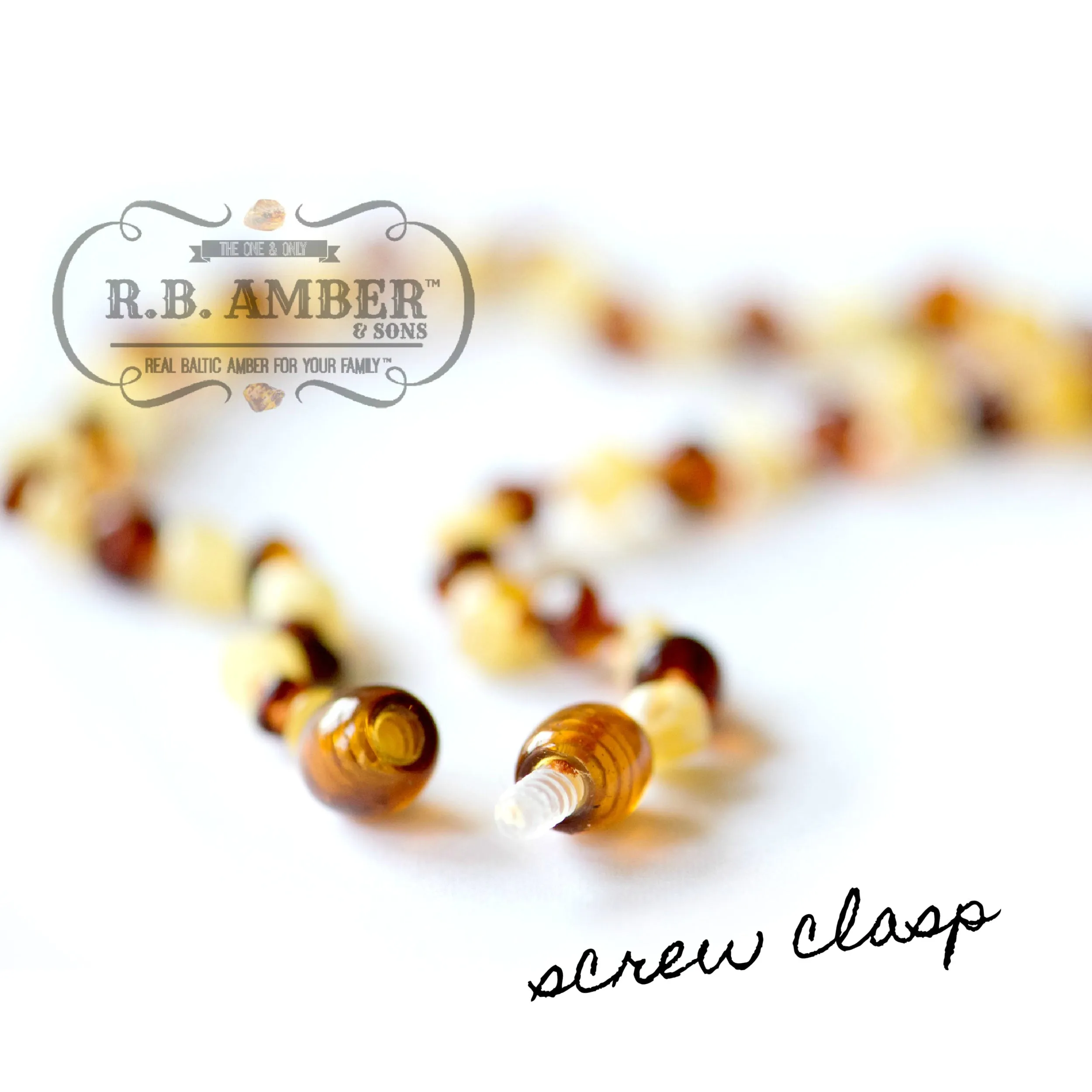 Kids | Raw Cognac Baltic Amber Necklace