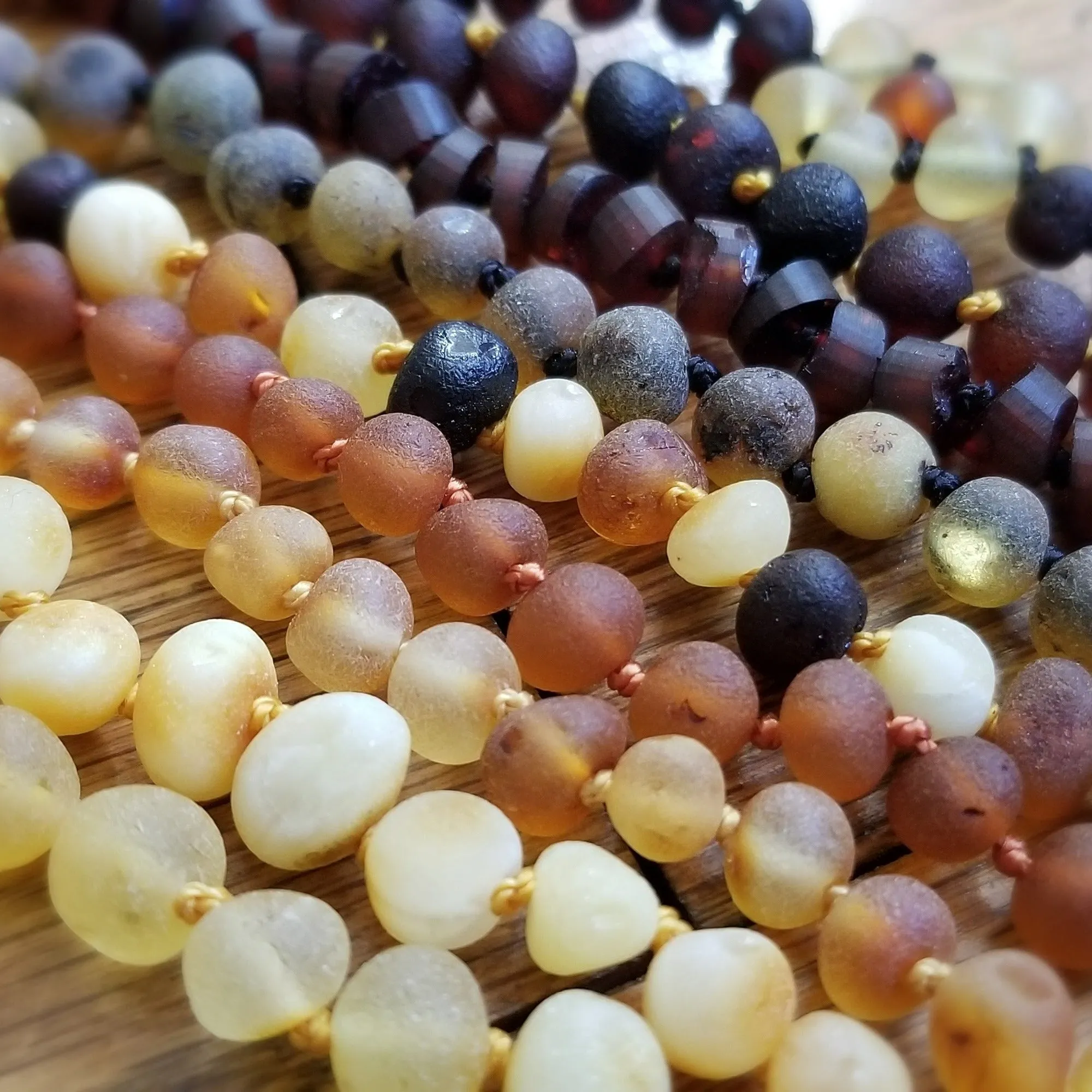 Kids | Raw Cognac Baltic Amber Necklace