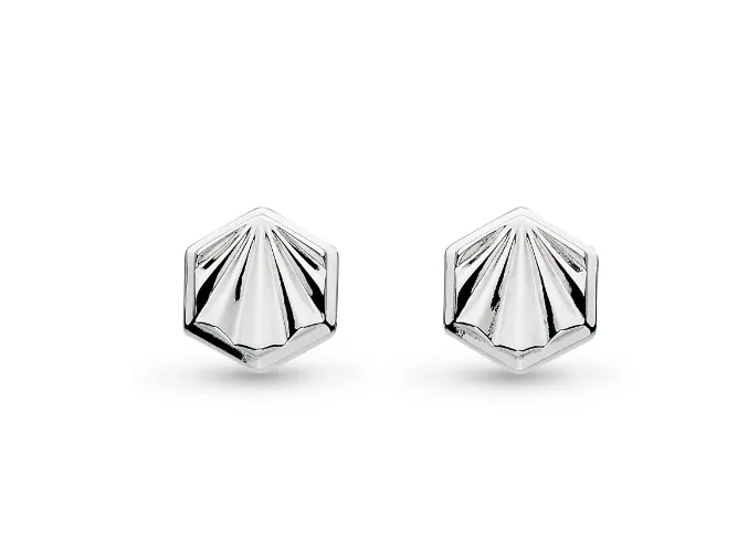 Kit Heath Silver Deco Petite Stud Earrings (SI2756)