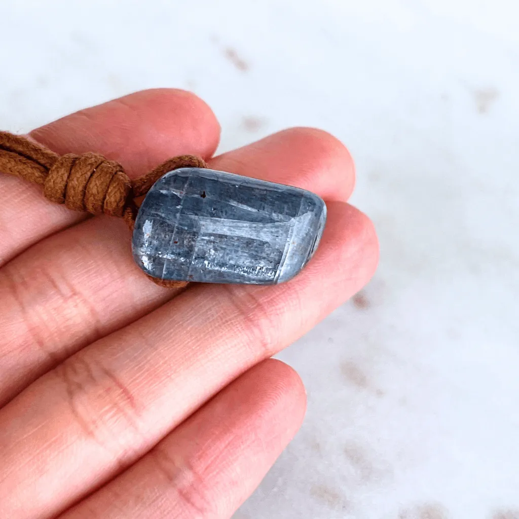 Kyanite Gemstone Pendant - OOAK Beauty in Blue