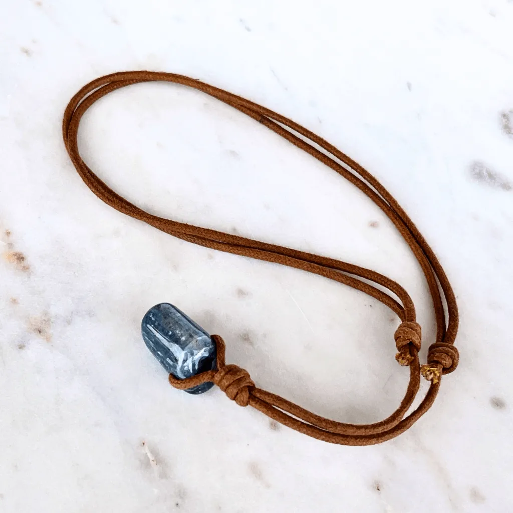 Kyanite Gemstone Pendant - OOAK Beauty in Blue