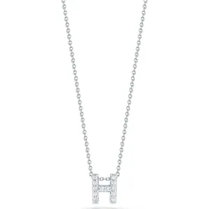 Love Letter H Pendant with Diamonds