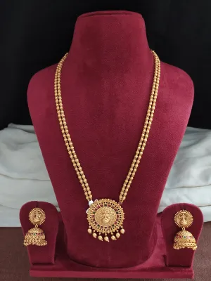 Matt Finish Goddess Lakshmi Mala Set