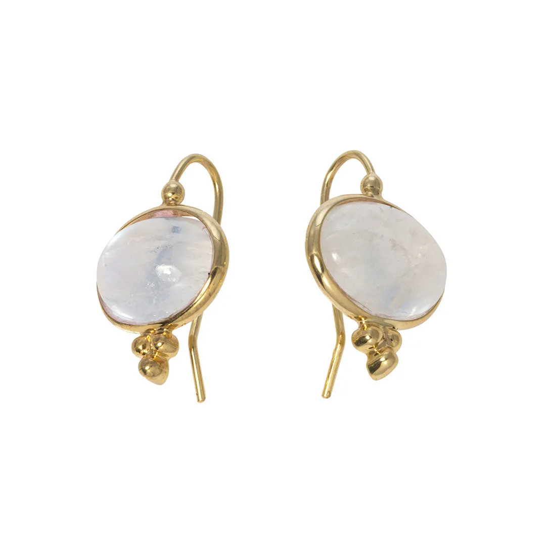 Mazza Moonstone 14K Yellow Gold Capri Earrings