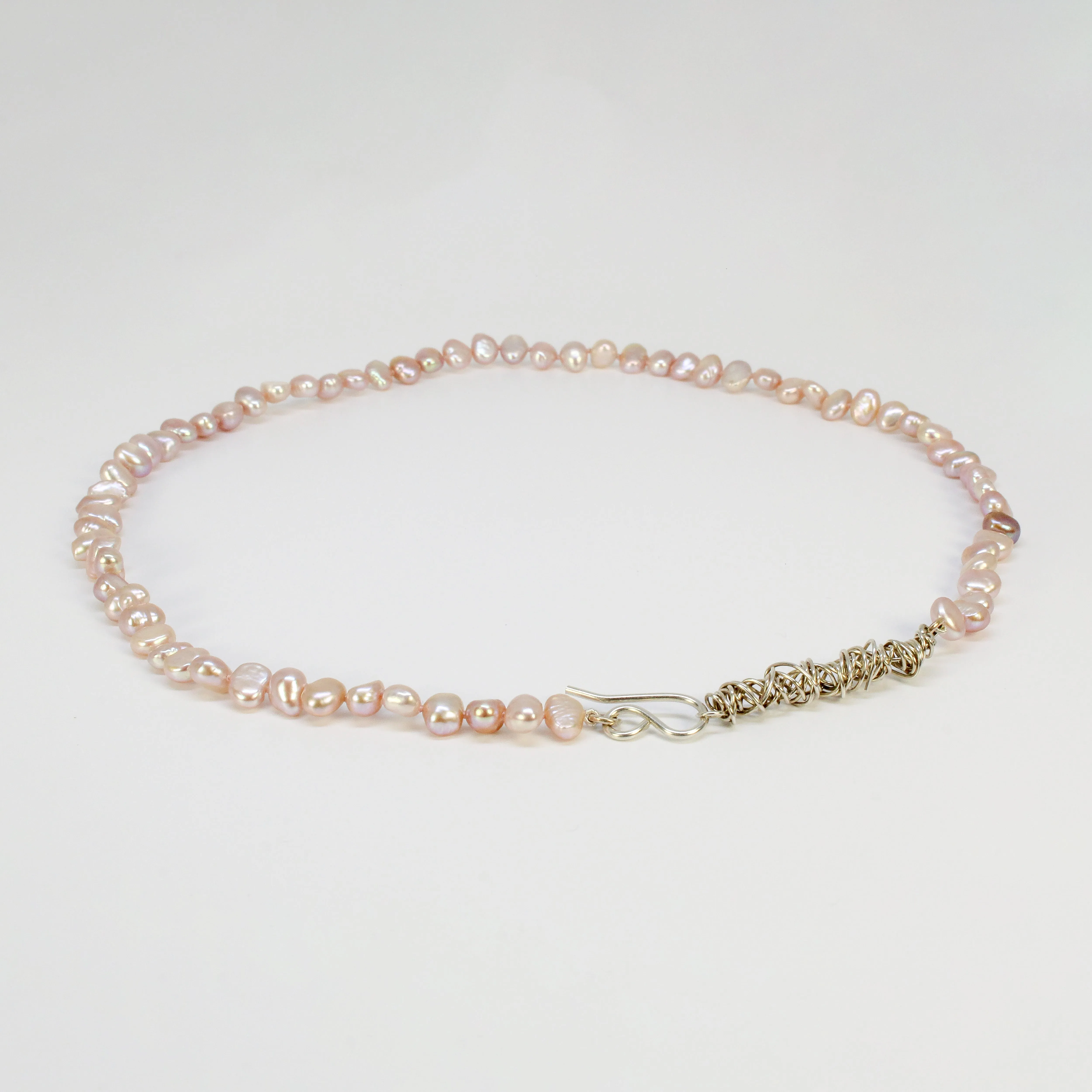 NEW! Pink Freshwater Pearl Necklace by Rina Young
