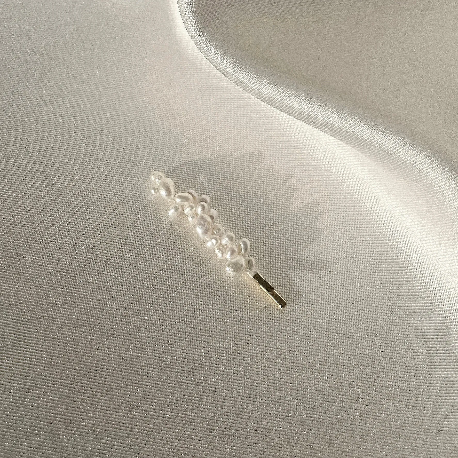 Ophelie Pearl Hair Pin - Single - Gold