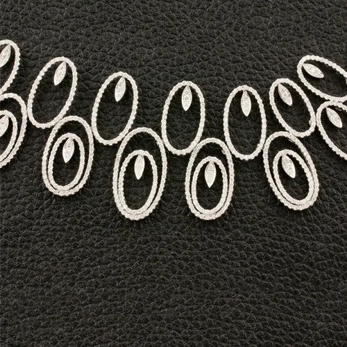 Oval Link Diamond Necklace