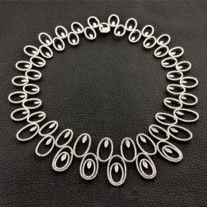 Oval Link Diamond Necklace