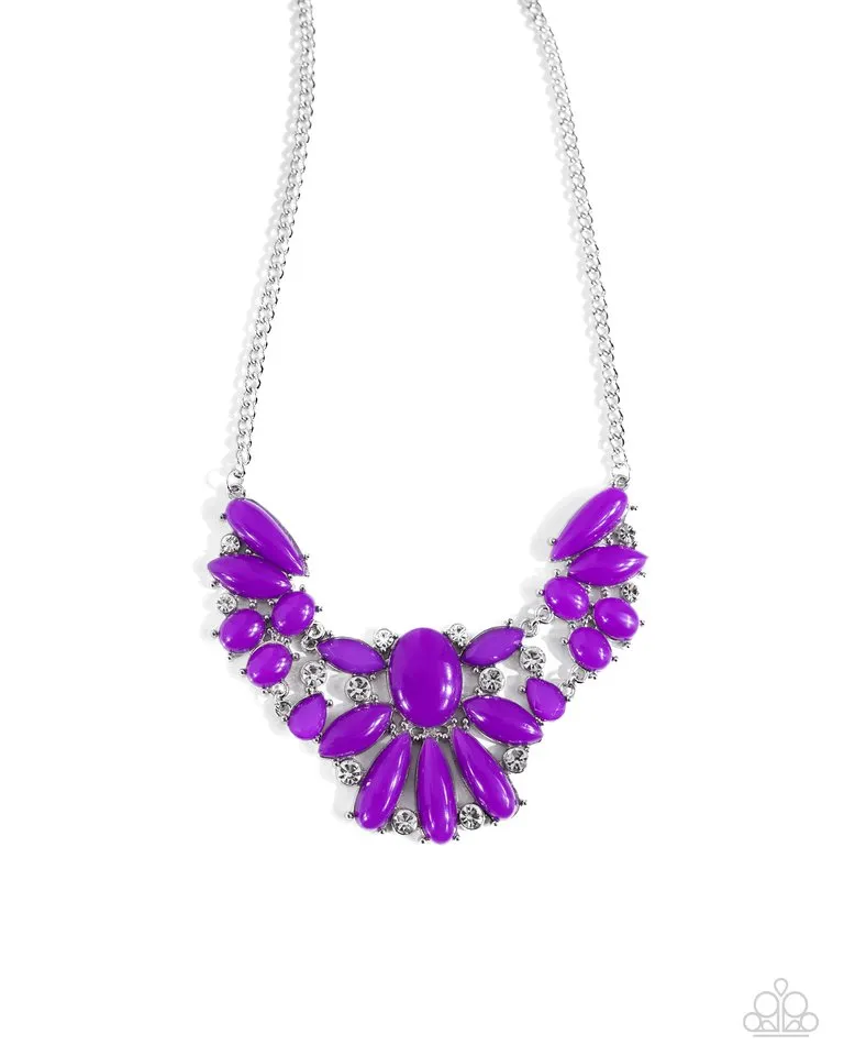 Paparazzi Necklace ~ Dazzling Diadem - Purple