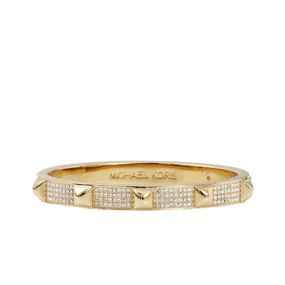 Pave And Pyramid Bangle