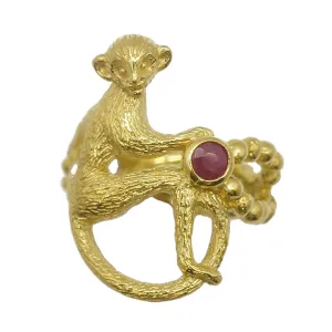 "Voleur" monkey ring/ gold