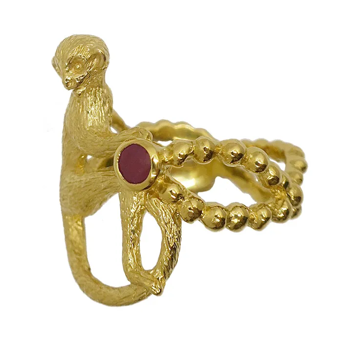 "Voleur" monkey ring/ gold
