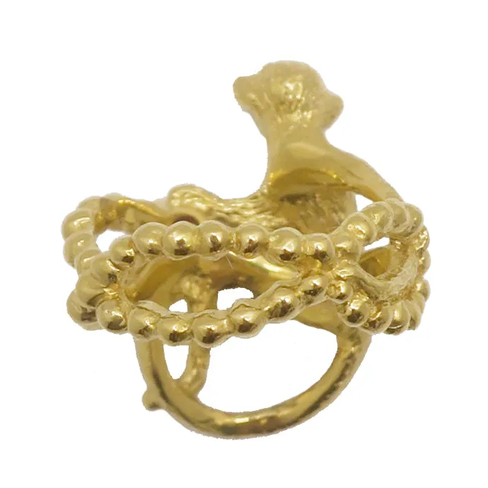 "Voleur" monkey ring/ gold