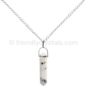 Rainbow Moonstone Pendant Double Terminated