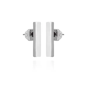 Rectangle Bar Stud Earrings