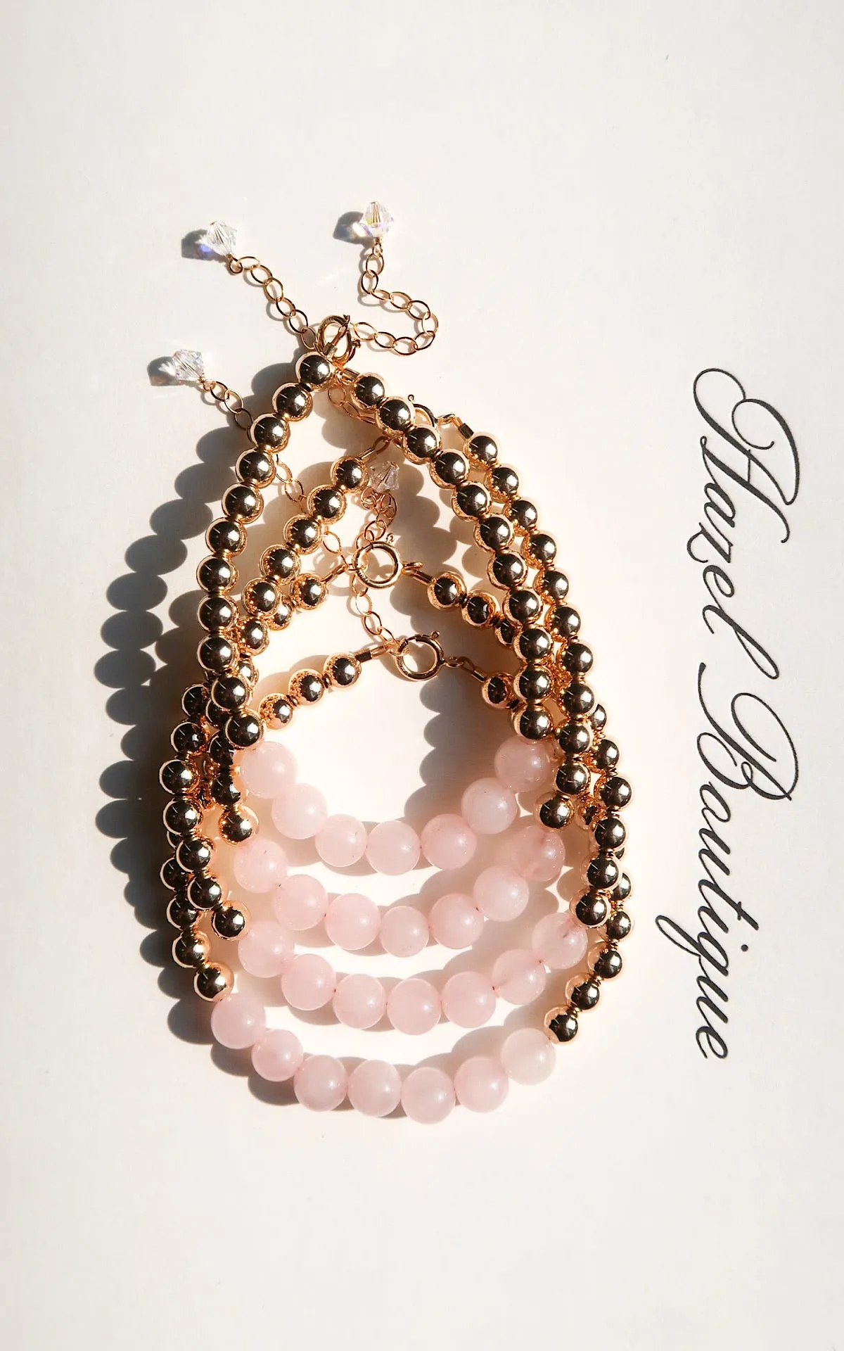 Rose Quartz Stone Bracelet