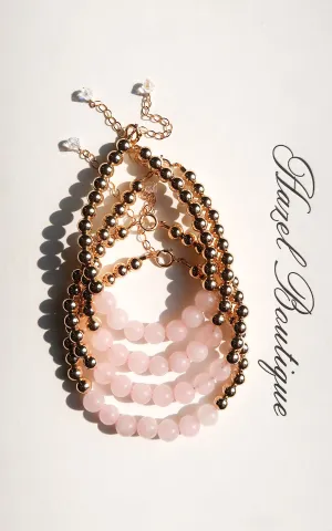 Rose Quartz Stone Bracelet