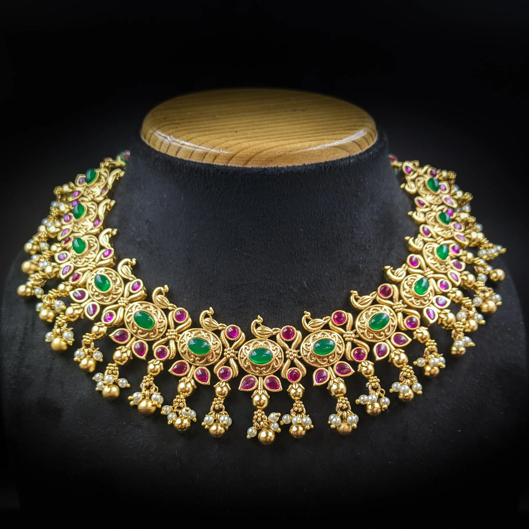 Round Neck Antique Necklace Set 6424-28
