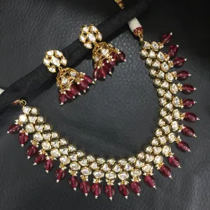 Ruby Kundan Necklace Set 16634-3781
