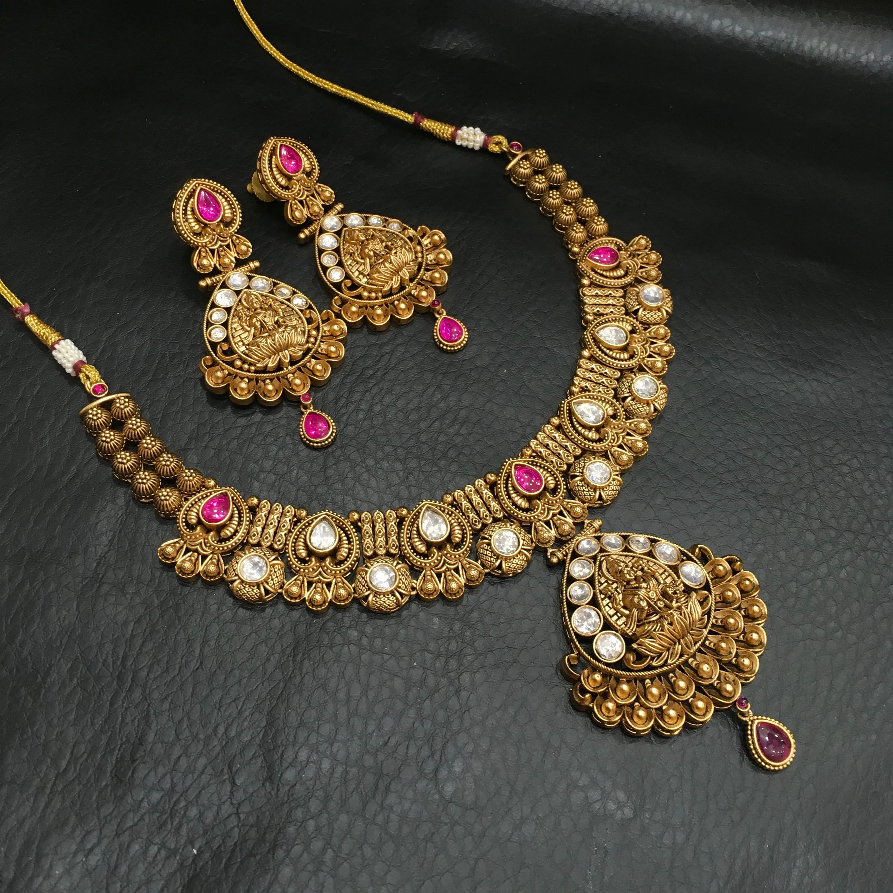 Ruby Temple Necklace Set
