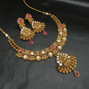 Ruby Temple Necklace Set